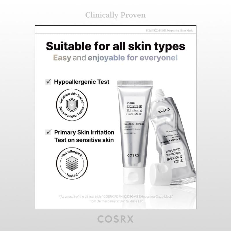 [COSRX Official] PDRN-Exosome Skinplaning Glaze Mask (50ml) with Silicone Brush, Intensive Collagen Peel Mask for product image 6