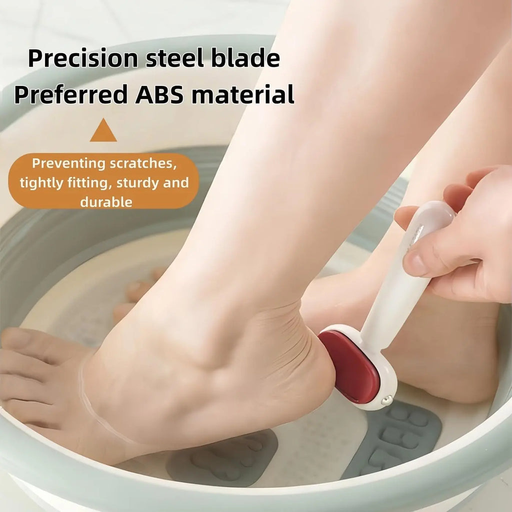 Dual‑Sided Foot Callus Remover, Replaceable Stainless Steel Blade Foot Scraper, Portable Manual Dead Skin Corn Remover, product image 2