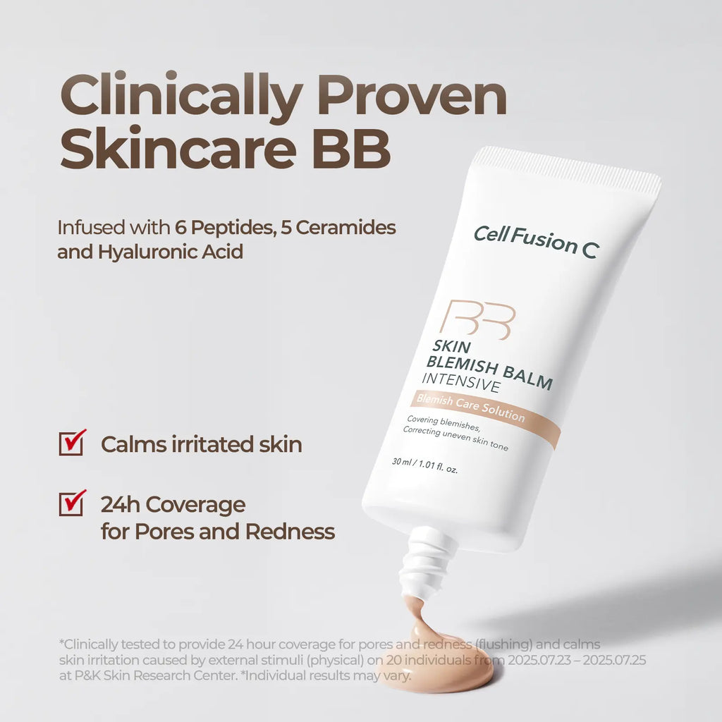 Cell Fusion C Skin Blemish Balm Intensive | Skin Tint for Recovery | 5 Ceramides & 6 Peptides | Buildable Tone-Up product image 4