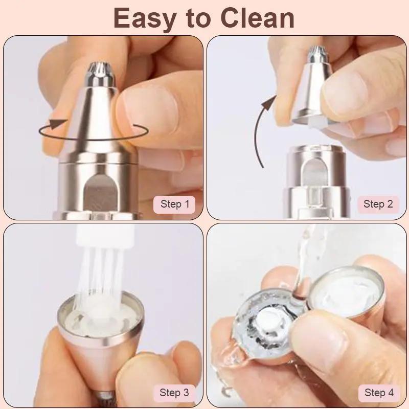 OANVA 2 in 1 facial & eyebrow hair trimmer for Women, Rechargeable Face Razor, Lip & Peach Fuzz Remover, Precision product image 6