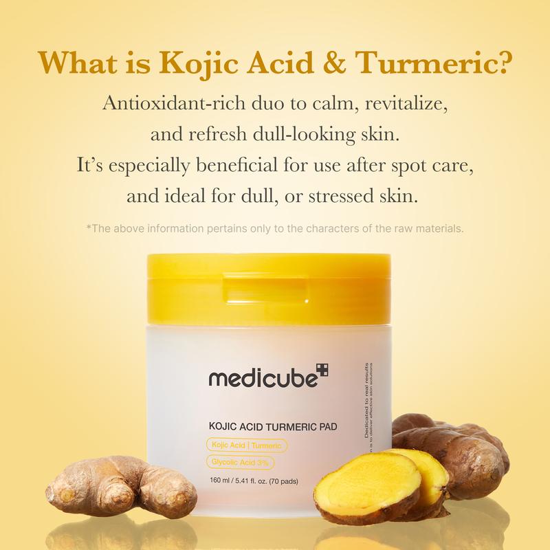 [medicube] Smooth & Clear Body Care Set | Hypochlorous Acid Body Peel Shot, Kojic Acid Turmeric Body Wash, Toner Pad, product image 6