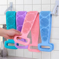 Double-Sided Silicone Back Scrubber, Exfoliating Body Brush Strap, Gentle Bathing Accessory for All Skin Types, Body product image 1