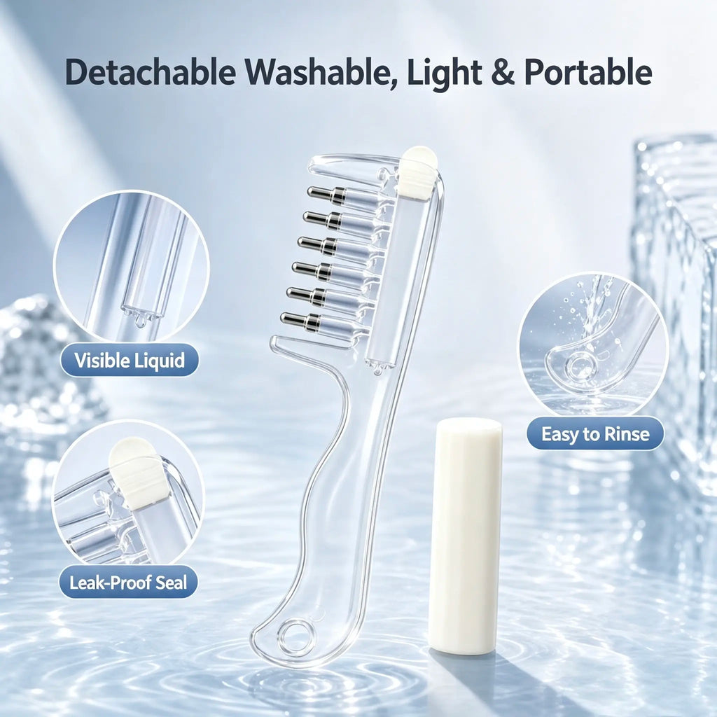 Scalp Liquid Applicator Comb, Refillable Hair Root Oil Massage Comb for Hair Care Treatment product image 4