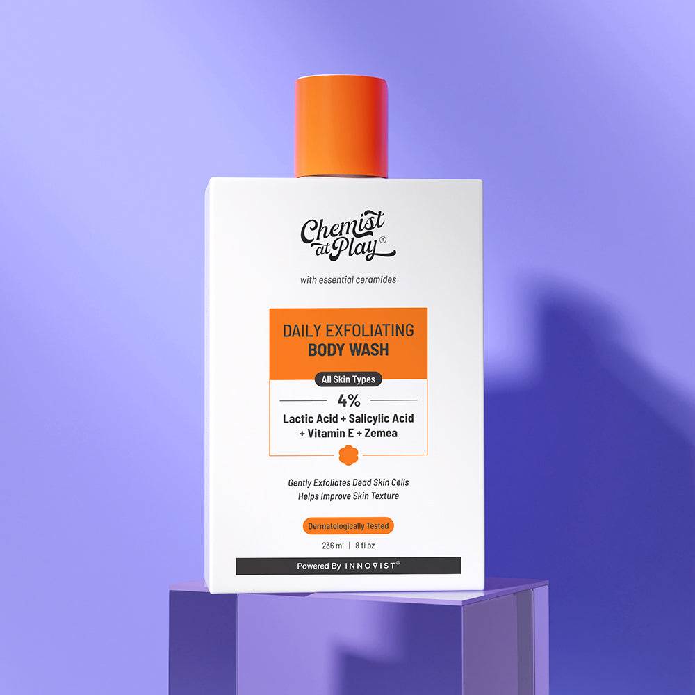 Exfoliating Body Wash with Lactic Acid - 8fl oz | Gently exfoliates | Helps prevent strawberry skin & bumps product image 1
