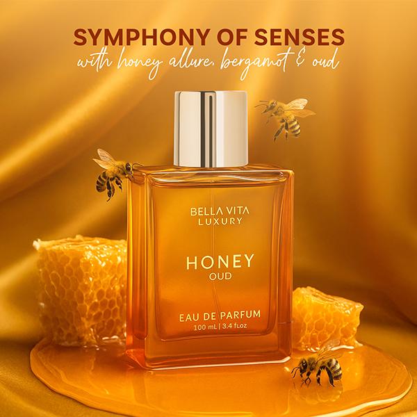 Bella Vita Luxury's Honey Oud | Eau de Parfum 100ml (3.4 fl oz) | Patchouli, Vanilla, Bergamot | Floral & Spicy | Made product image 6