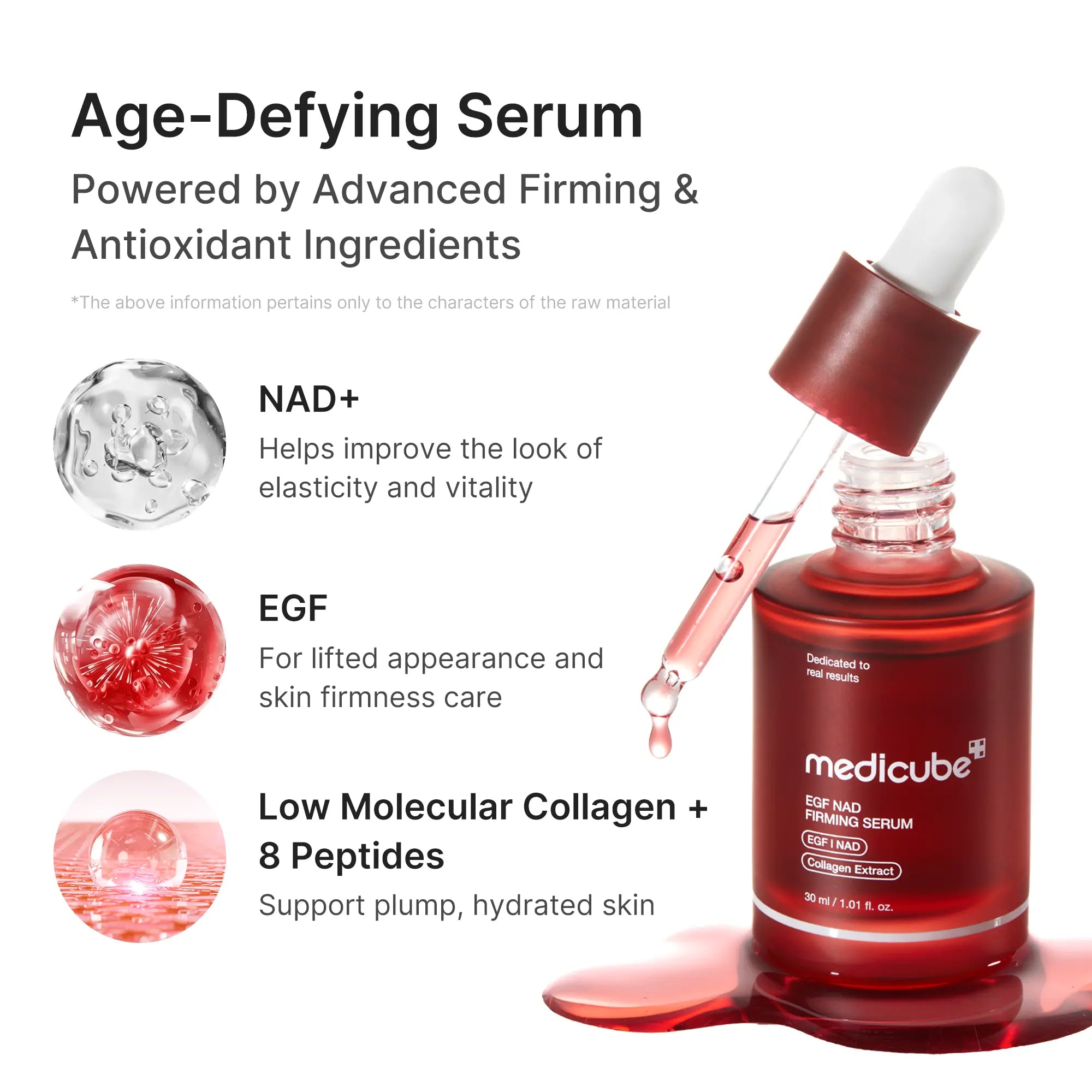 [NEW] [medicube] NAD+ EGF Firming Serum | NAD+, EGF, Collagen Extract, Anti-aging, Plumping, Radiance Boosting Serum | product image 5