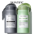 SKINTIFIC Clay Stick 2PCS Combo – Mugwort Clarifying / Volcano Detox / Bright Boost Even Tone Deep Pore Cleansing Oil product image 1
