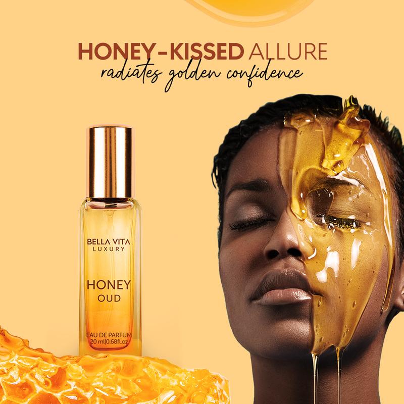 BellaVita Luxury's Honey Oud - (0.68 fl. oz./20 ml) | Eau de Parfum | Patchouli, Vanilla, Bergamot | Floral & Spicy | product image 3