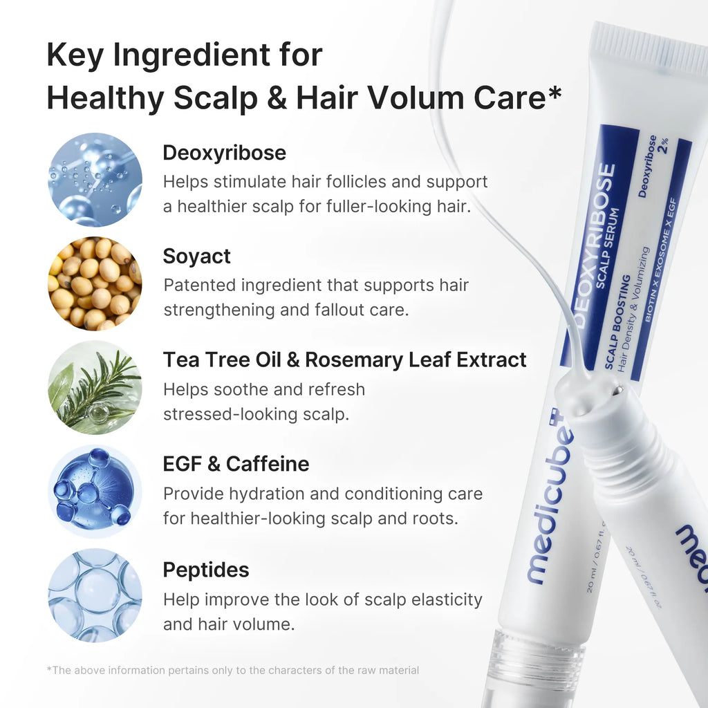 [medicube] Deoxyribose Scalp Serum | For Fuller-Looking Hair & Scalp Strengthening Roll-On Serum | Deoxyribose, product image 4