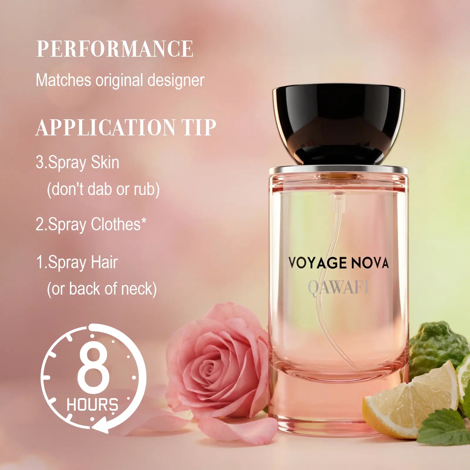 Voyage Nova | Rosey Fruity Floral | Extrait De Parfum 50ml/100ml | Long Lasting Luxury Fragrance | Daily women's product image 5
