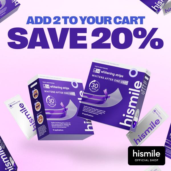 Hismile V34 Whitening Strips, Teeth Whitening Strips, Purple Tooth Whitening, Combining Whitening and Colour Correction product image 8