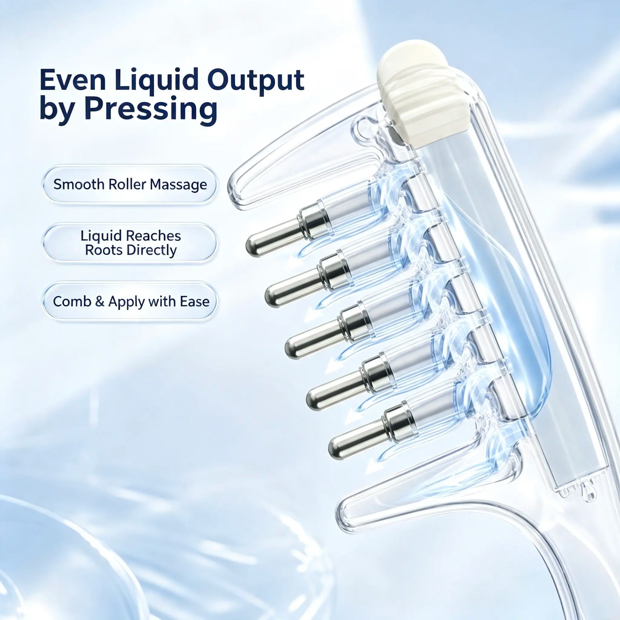 Scalp Liquid Applicator Comb, Refillable Hair Root Oil Massage Comb for Hair Care Treatment product image 3
