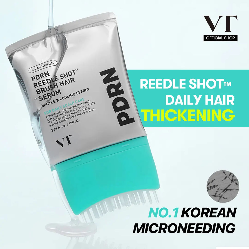 [VT COSMETICS] #1 viral PDRN Reedle Shot Hair Brush Serum with Original Liquid Microneedling & PDRN | Large-Capacity product image 1