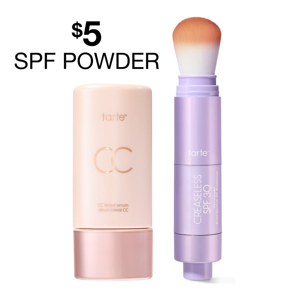 tarte summer skin essentials - CC color-correcting tinted serum + creaseless setting powder product image 1