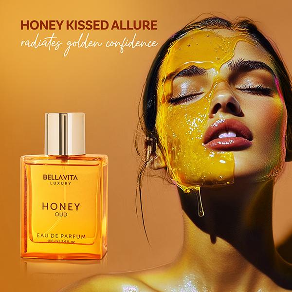 Bella Vita Luxury's Honey Oud | Eau de Parfum 100ml (3.4 fl oz) | Patchouli, Vanilla, Bergamot | Floral & Spicy | Made product image 3