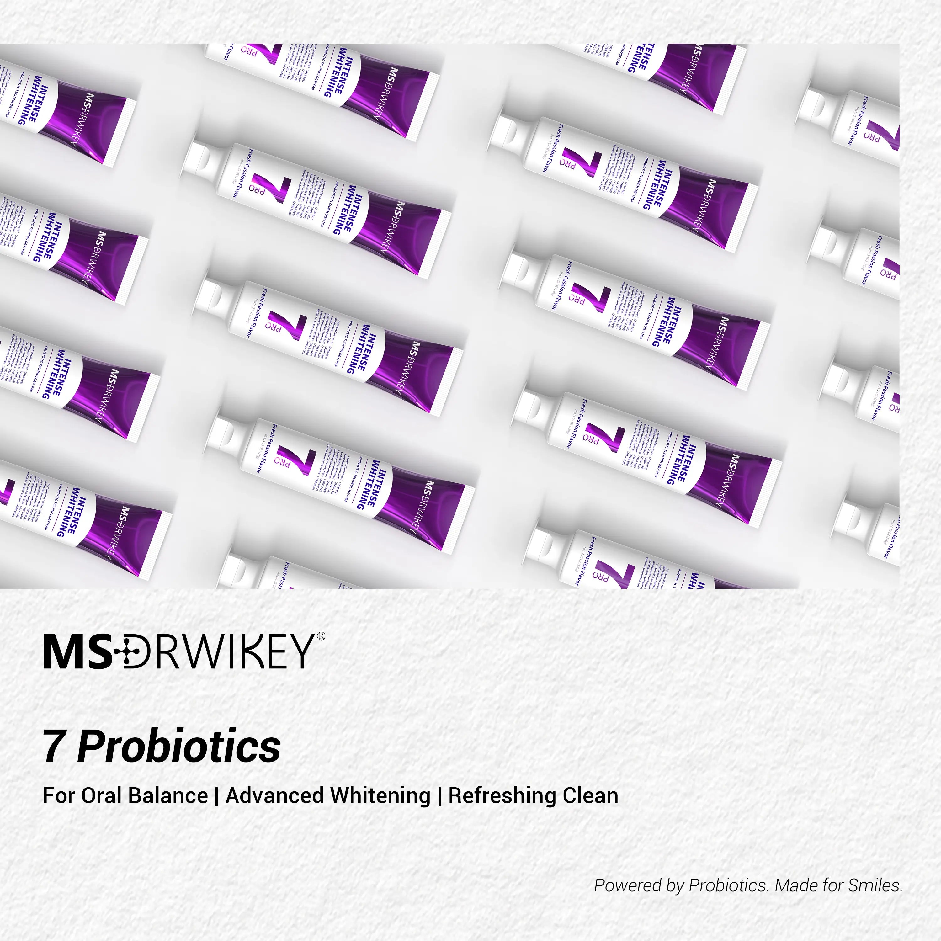 MSDRWIKEY 7-Pro Brightening Toothpaste | Purple Toothpaste Neutralizes Yellow Tones | Enamel-Safe Formula | product image 7
