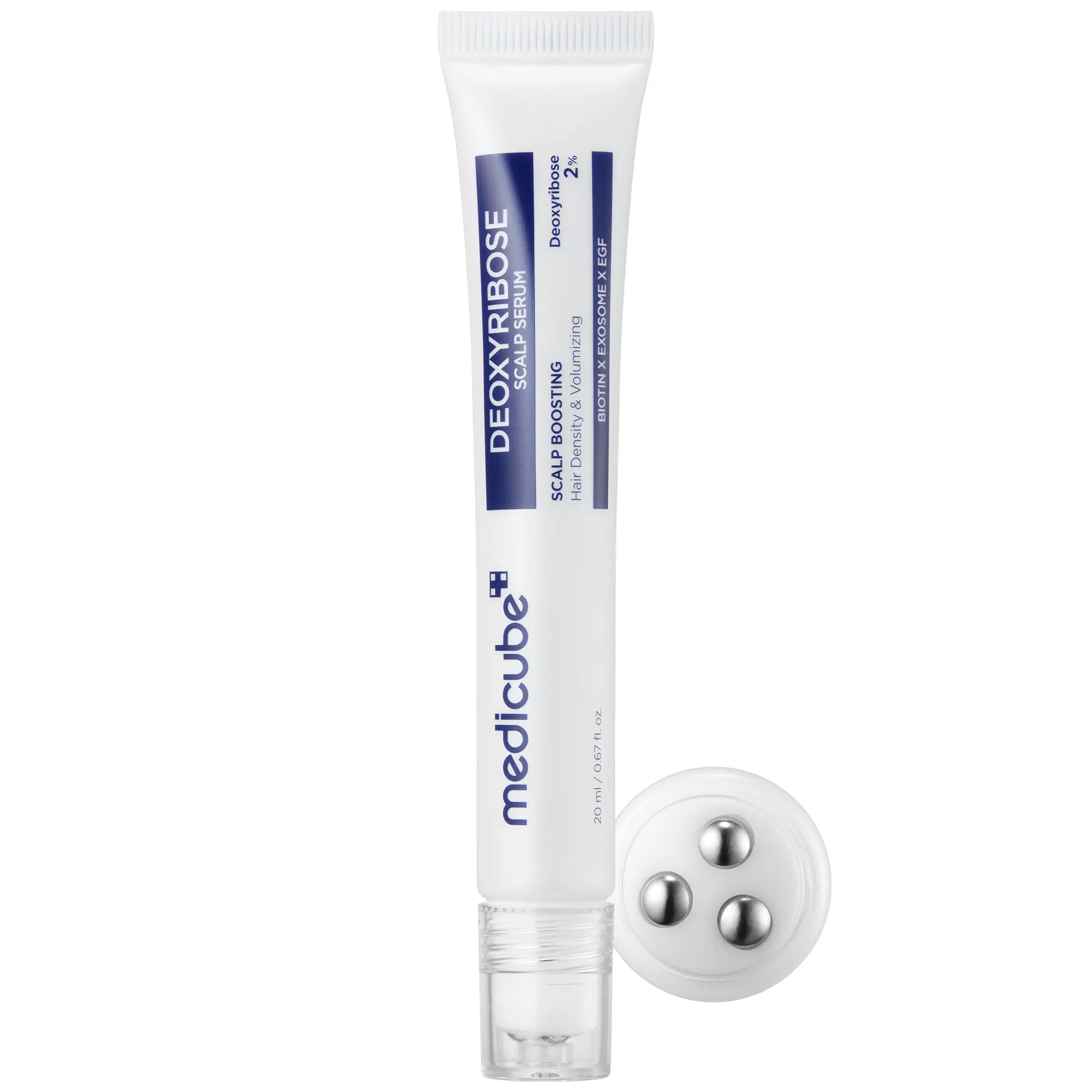 [medicube] Deoxyribose Scalp Serum | For Fuller-Looking Hair & Scalp Strengthening Roll-On Serum | Deoxyribose, product image 2