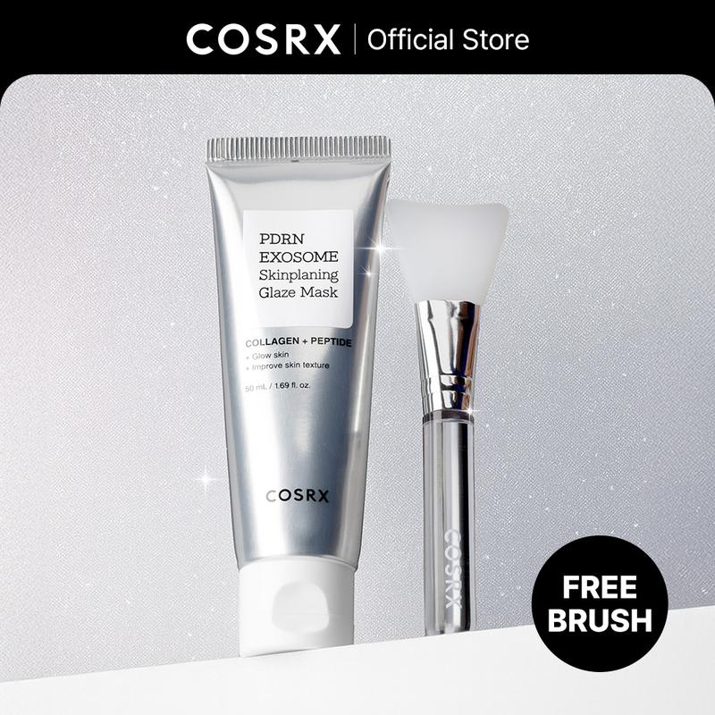 [COSRX Official] PDRN-Exosome Skinplaning Glaze Mask (50ml) with Silicone Brush, Intensive Collagen Peel Mask for product image 2