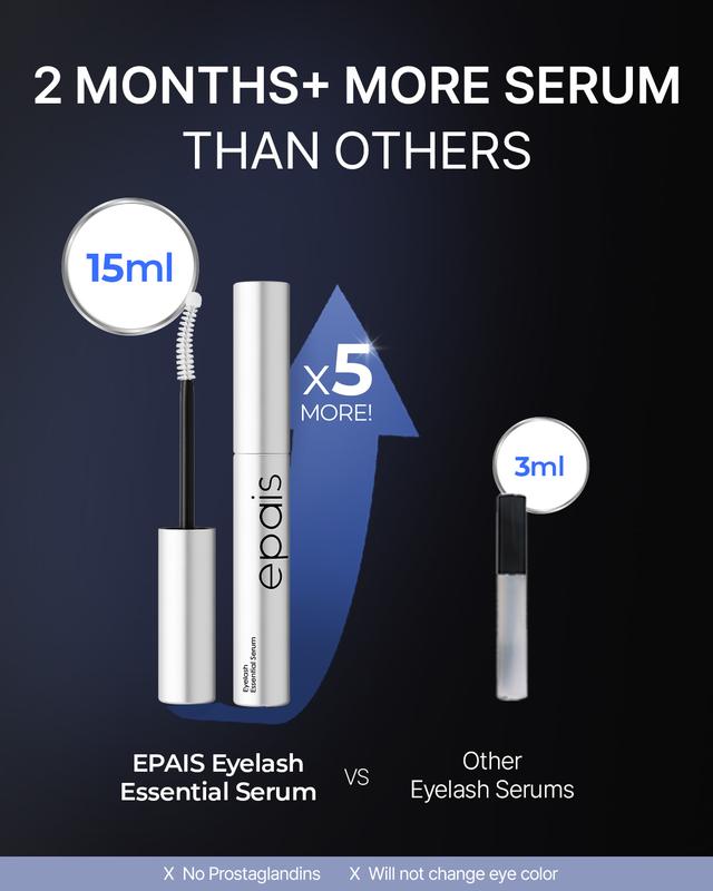 [EPAIS Official Shop] Essential Eyelash Growth Serum, Jumbo Size 0.5fl.oz - Safe & Gentle Lashes Care, Fuller, Thicker product image 9