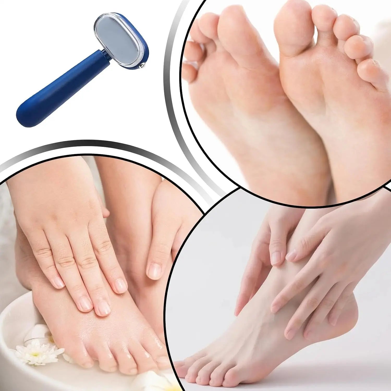 Dual‑Sided Foot Callus Remover, Replaceable Stainless Steel Blade Foot Scraper, Portable Manual Dead Skin Corn Remover, product image 6
