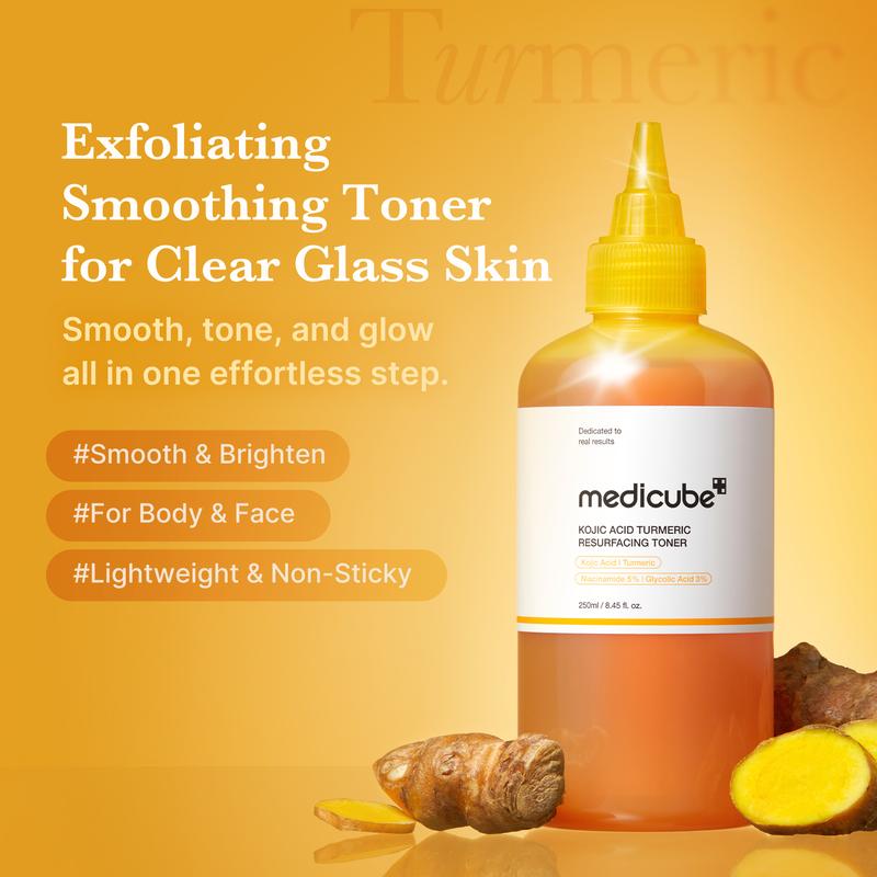 [medicube] Smooth & Clear Body Care Set | Hypochlorous Acid Body Peel Shot, Kojic Acid Turmeric Body Wash, Toner Pad, product image 8