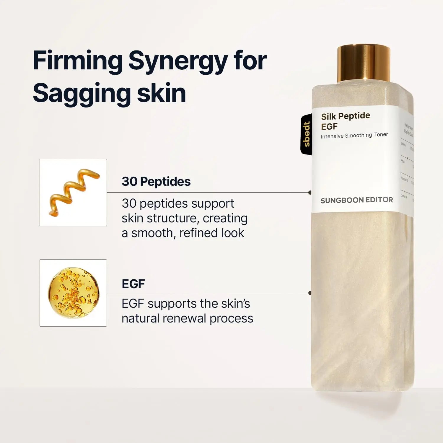 [Sungboon] EGF Forehead Firming Toner | Wrinkle Care, Iron Out Fine Lines | PDRN & Volufiline & Collagen & NAD+ EGF product image 3